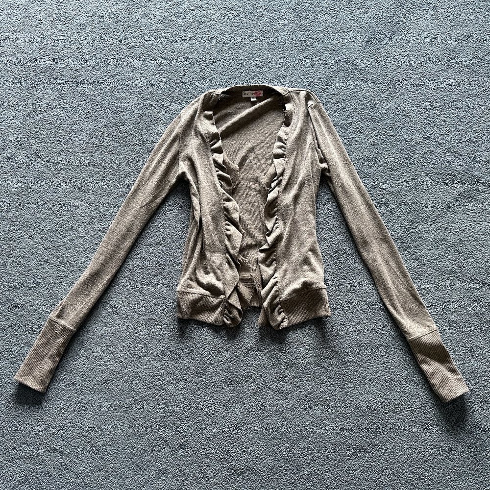 Body Central Women's Gray Long Sleeve Cardigan Sweater Size Medium